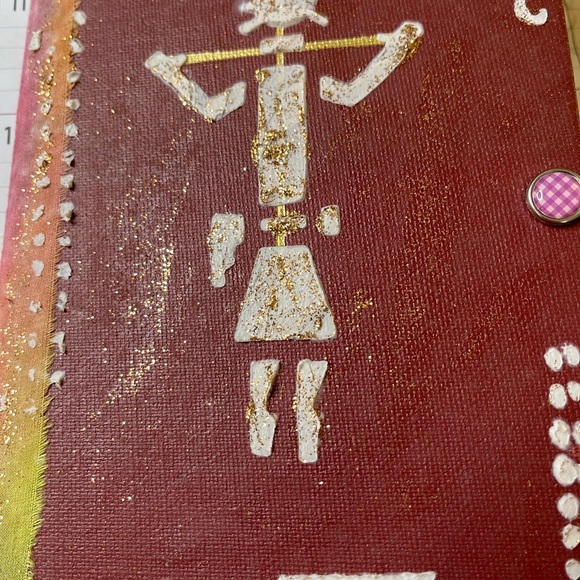 Other - Art journal handmade using old book cover. 2 pockets with art and journal spots